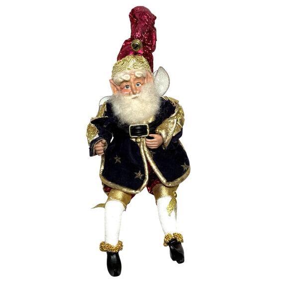 Mark Roberts Christmas Collection Fairy Elf Stars Shelf Sitter Ornament Poseable - Picture 1 of 11